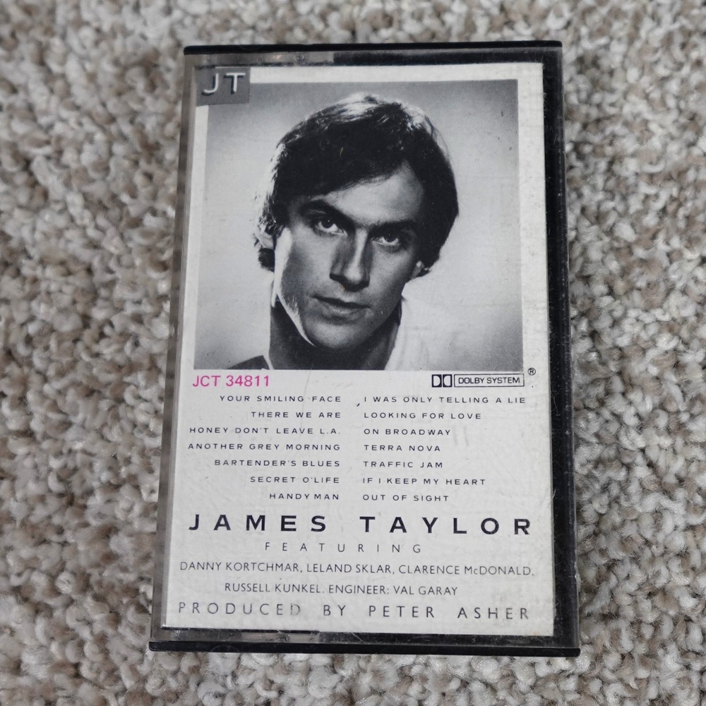 James Taylor JT Cassette Tape 1977 Columbia Your Smiling Face Handy‎ Man